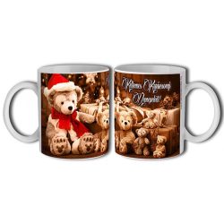 Bögre 3 dl - Sok plüss maci – Karácsonyi ajándék