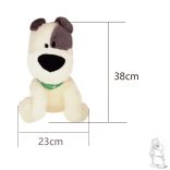 foltos szemű kutya 2 szín 35 cm