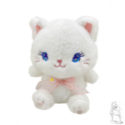 fehér üllő cica 20cm