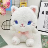 fehér üllő cica 20cm