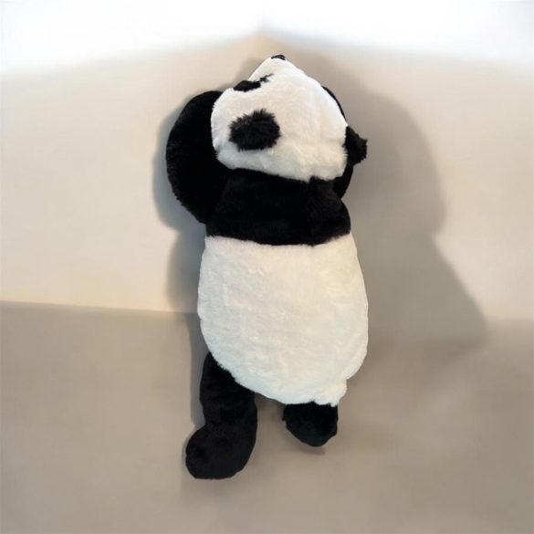Plüss fekvő pandamaci 40cm