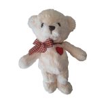 Fehér maci hímzett szivvel,30cm hosszú