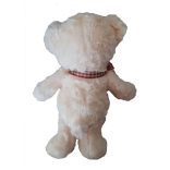 Fehér maci hímzett szivvel,30cm hosszú