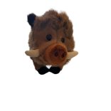 plüss vad dísznó 23cm*15cm szürkés barna