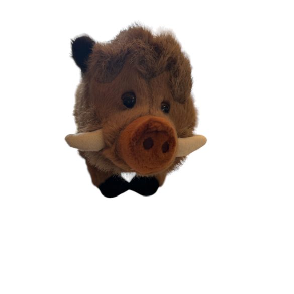 plüss vad dísznó 23cm*15cm szürkés barna