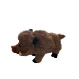 plüss vad dísznó 23cm*15cm szürkés barna