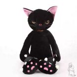 babzsákos fekete cica 36cm