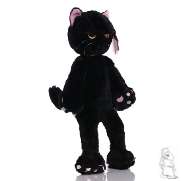 babzsákos fekete cica 36cm