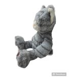 plüss cica talpos,babzsákos,29cm hosszú