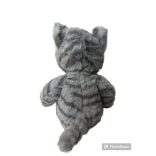 plüss cica talpos,babzsákos,29cm hosszú