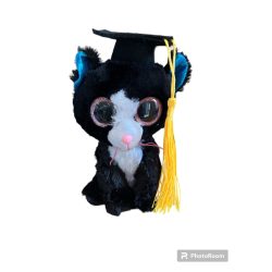 ballagó sapkás nagyszemű cica 15cm