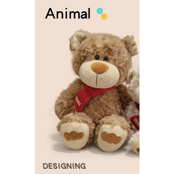 piros sálas maci 30cm hosszú