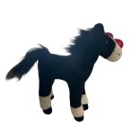 álló ló 3 szinben,24*24cm