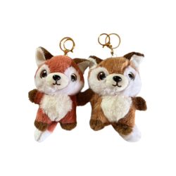 2 szinű róka nagy szemű ,13cm