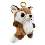 2 szinű róka nagy szemű ,13cm