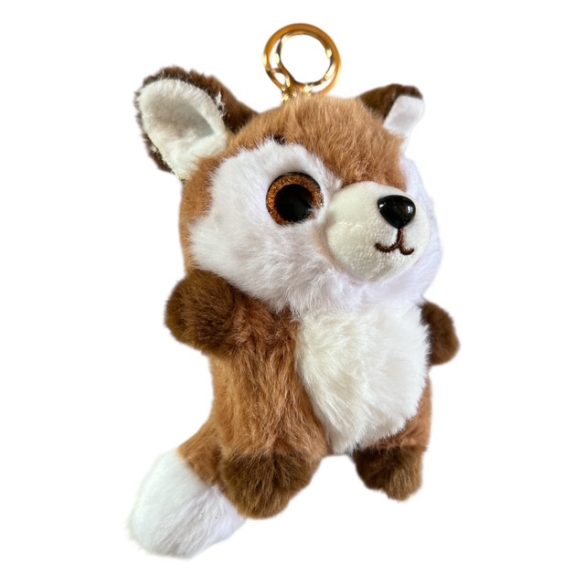 2 szinű róka nagy szemű ,13cm