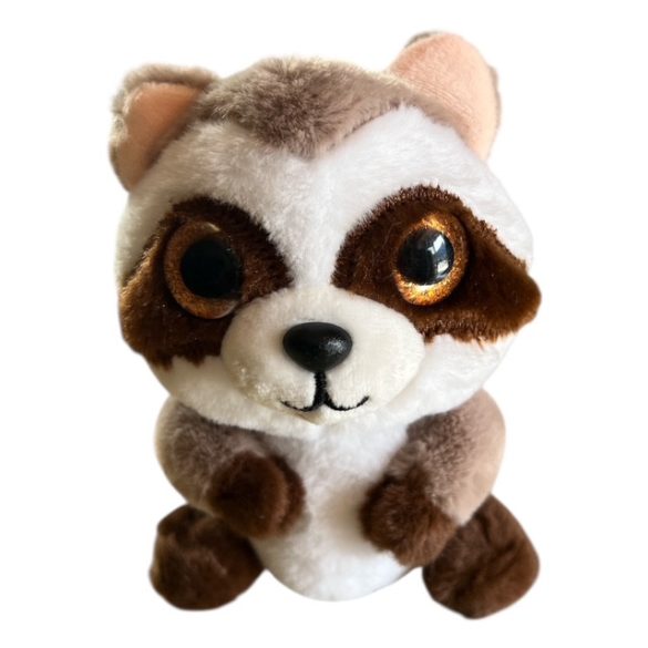 2 szinű mosómedve nagy szemű ,13cm