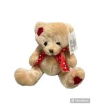 hímzett szív maci 15cm